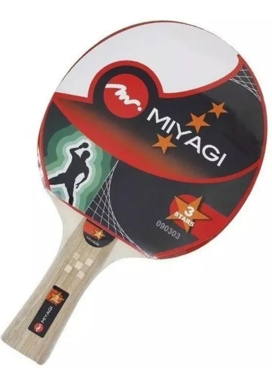 Set Raquetas Ping Pong 3 Pimpones Y Malla Miyagi