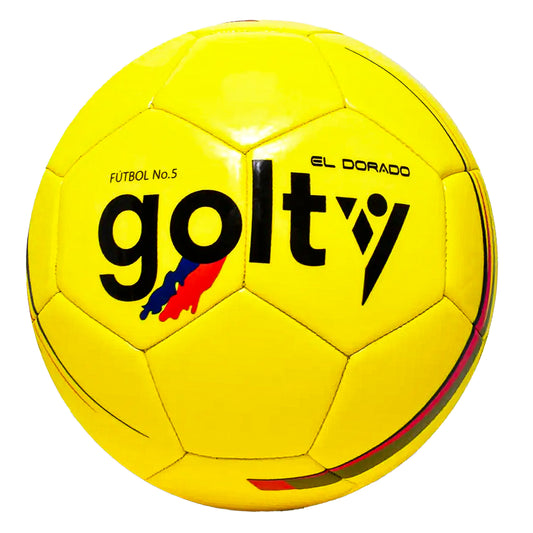 Balón Fútbol Nº 5 Golty Dorado Recreativo Cocido Maquina - Ideal para Juegos Recreativos y Regalos