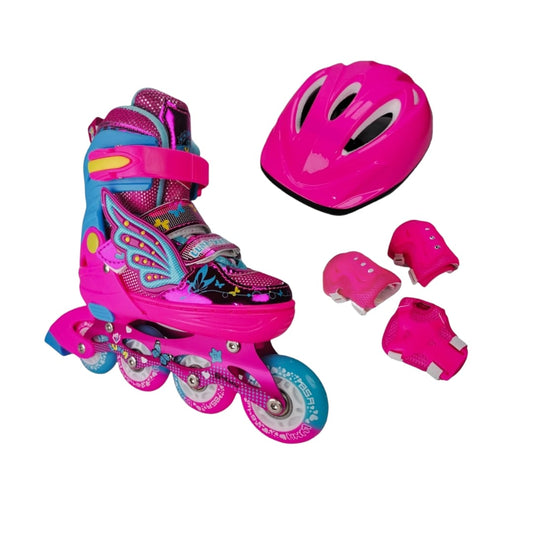 Patines en Línea Semiprofesionales Kit Luna - Comodidad, Estilo y Protección Completa