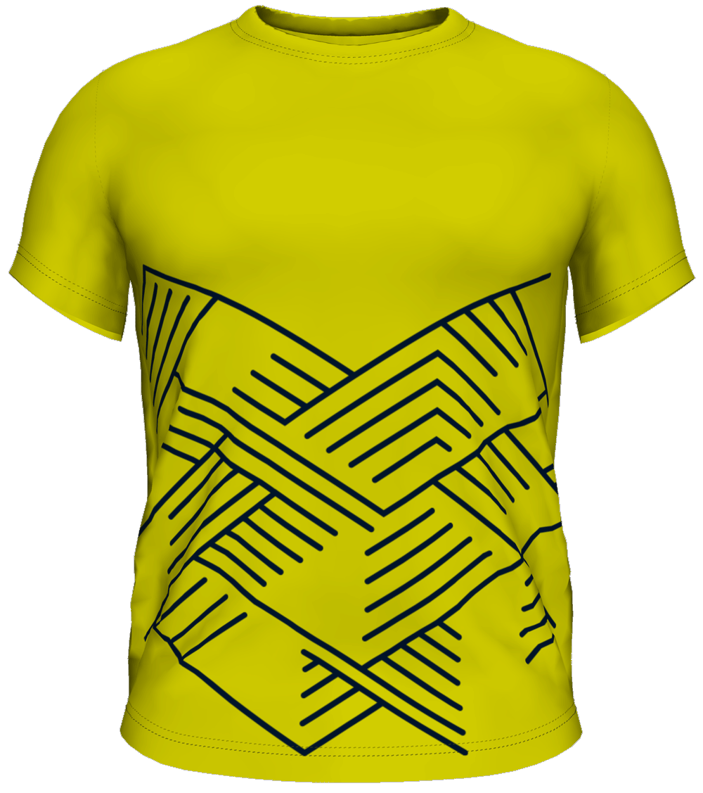 Camiseta Deportiva Competitiva Diseño Triángulos