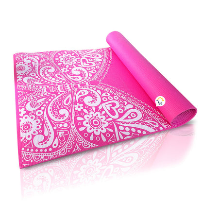 Tapete Mat Yoga Ejercicio Pilates Estampado Mandala/Flores